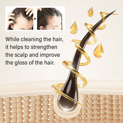 Hoegoa Shampoo Scalp Cleansing Care Volumizing Strong Hair Moisturizing Smooth Shiny Hair Shampoo