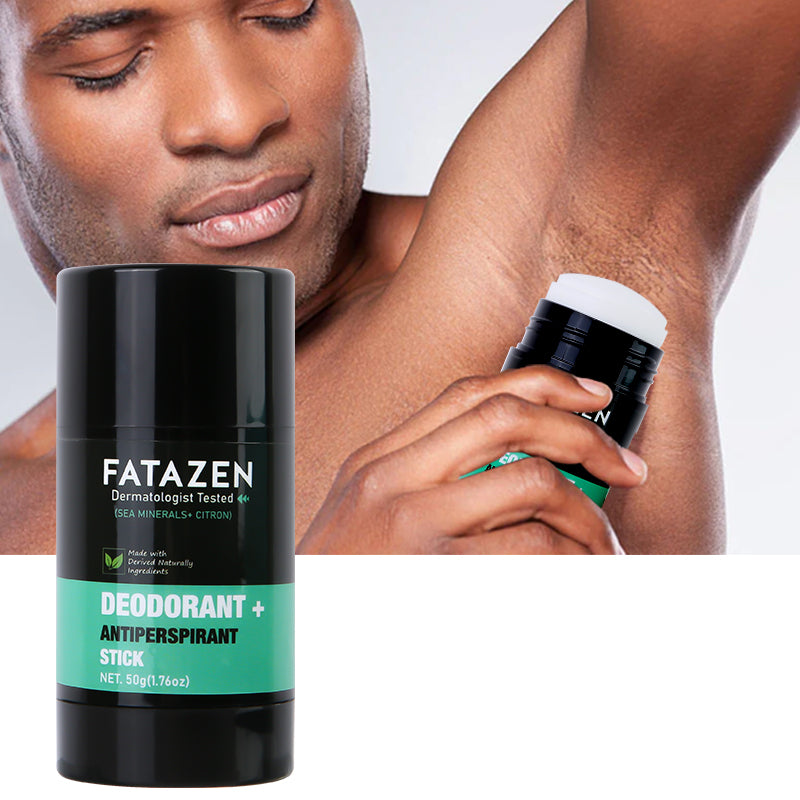 FATAZEN 100% Natural Body Care Body Balm Stick Antiperspirant Stick With Ocean Scent and Citron 2-in-1 Deodorant Stick