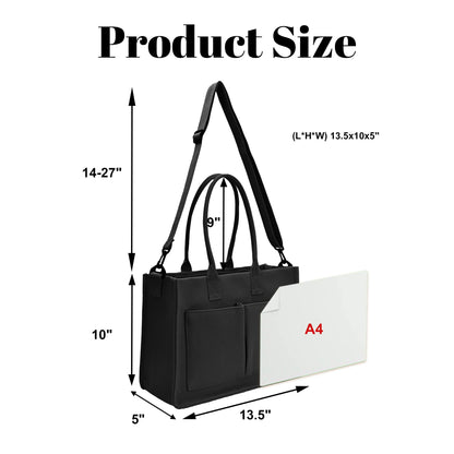 High Quality Casual Canvas Women's Waterproof Tote Bag Stylish Portable Crossbody Storage Ladies Shoulder Handbag