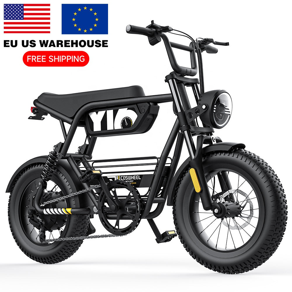 Eu Us Warehouse Electric Hybrid Bike Cheap Fast Electric Bike Fat Tire Mountain Bicycle for Sale Steel 48V 15 Ah Rear Hub Motor