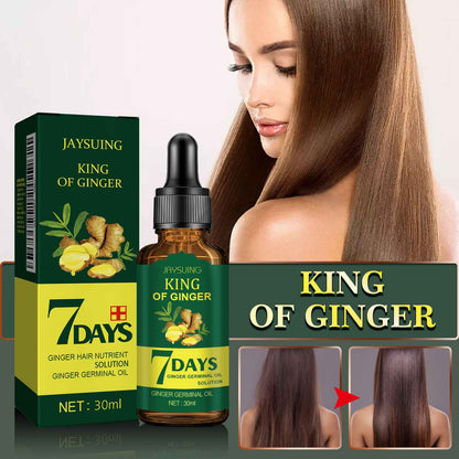 Jaysuing Ginger Hair Care Oil Refreshing Nourishing Scalp Hair Follicle Strengthening Hair Nutrient Solution