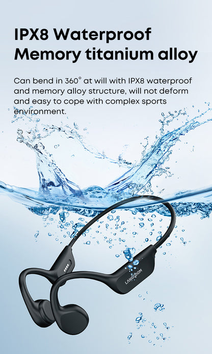 IPX8 Waterproof Headset Swimming Bluetooth Headphones With 32G TF Card Sports Wireless Earbuds Stereo Bone Conduction Earphone