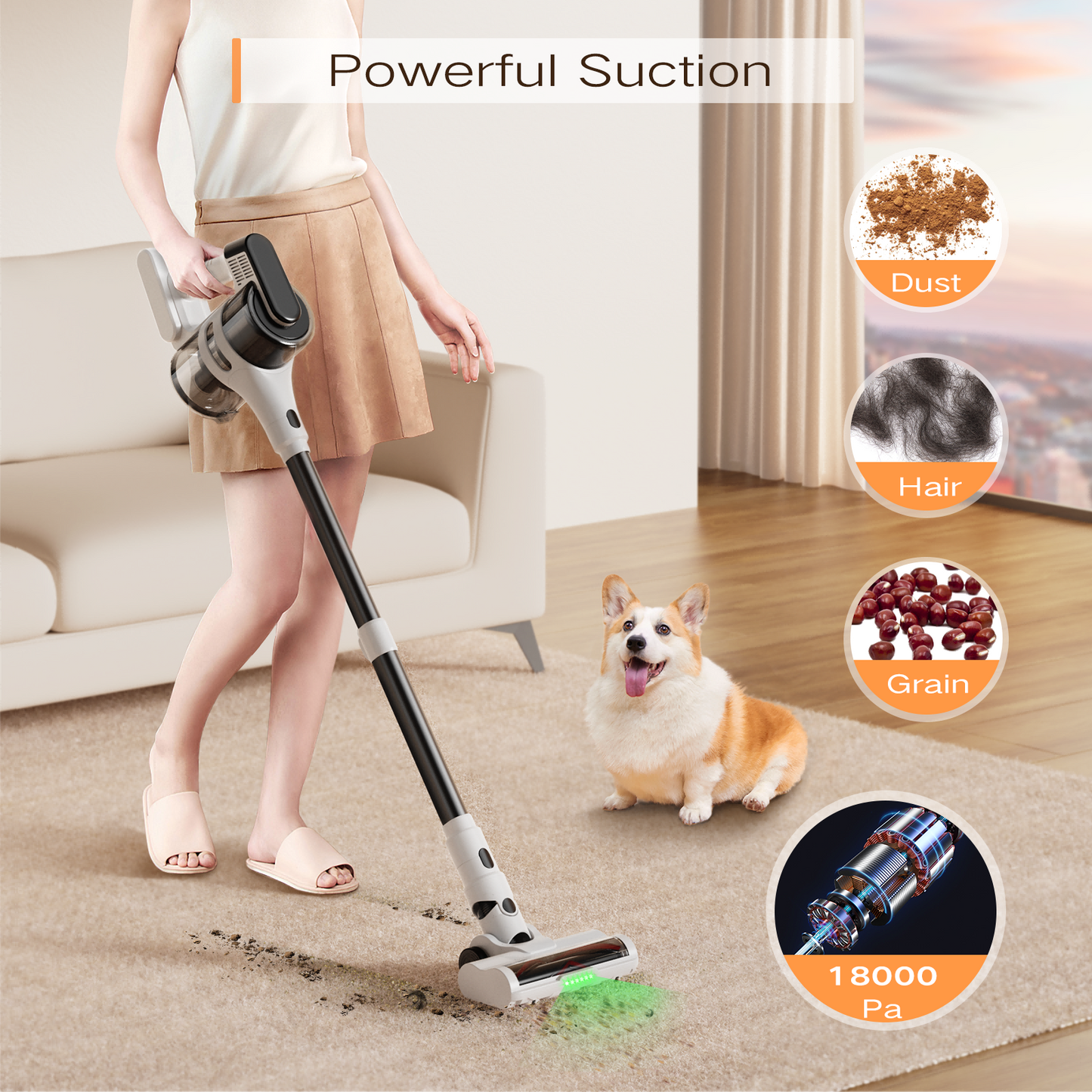 Moosoo S5Mate V15 Cordless Vacuum Cleaner Cordless Vacuum Cleaner Stick V10 V12 Cyclone Cordless Vacuum Cleaner Dire