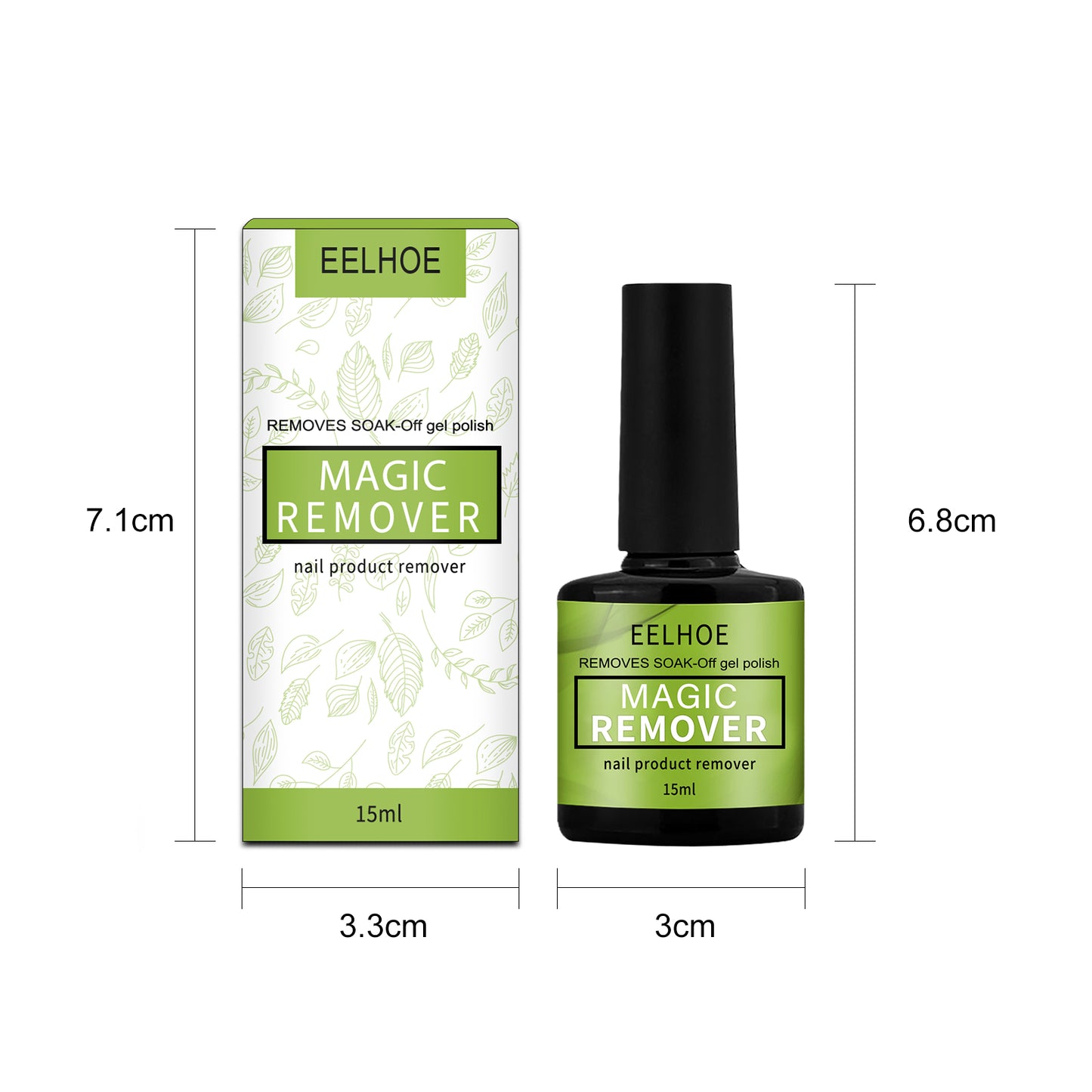 EELHOE Gentle Nail Polish Remover Daily Dissolving Moisturizing Nail Polish Remover Gel Nail Polish Remover Water Nail Polish Remover Cream