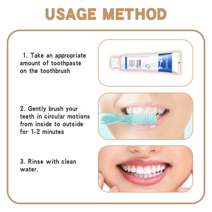 EELHOE Fresh Breath Toothpaste Cleans Teeth Odor Care Oral Daily Teeth Whitening Care Toothpaste