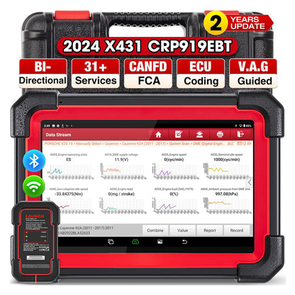 2025 Hot Launch Original CRP919E BT OBD2 Code Reader Automotive Diagnoastic Machine With CANFD DOIP 31 Resets for Europe