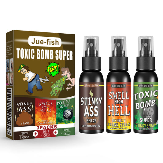 Jue-Fish Stink Spray April Fool's Day Prank Liquid Toy Prank Stinky Smell Entertainment Poop Hell Bomb Smell