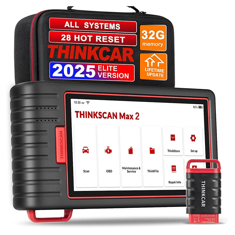 Thinkscan Max 2 Full System OBD Diagnostic Tool FCA CANFD Auto OBD2 Code Reader With 28 Resets