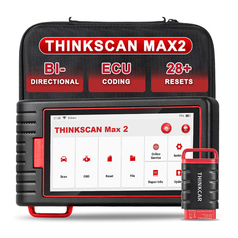 ThinkScan Max 2 Full System Diagnostic Tool Support CANFD for G-M 2025 AF DPF IMMO 28 Reset OBD2 Scanner