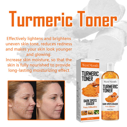 West&Month Blackhead Removal Turmeric Toner Deep Hydrating Firming Moisturizing Facial Skin Toner