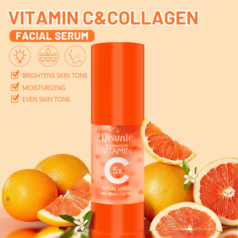 Vit C Face Serum Facial Whitening Brightening Hyaluronic Acid Collagen Vitamin C Dark Spot Corrector Anti-Aging Serums for Face