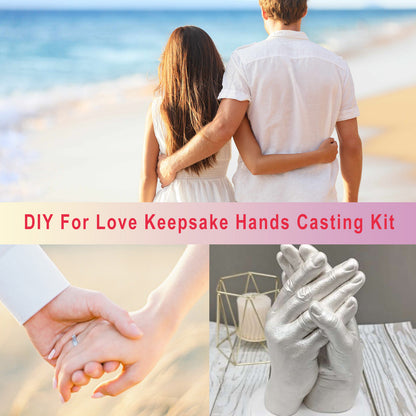 Dowmoo Couple Hand Mold Clone Powder Valentine's Day DIY Gift3D Hand Mold Crafts Creative Home Decor