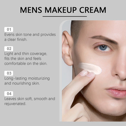 EAST MOON Men's Concealer Moisturizing Cream Skin Correcting Lightweight Long-lasting Moisturizing Brightening Concealer Cream