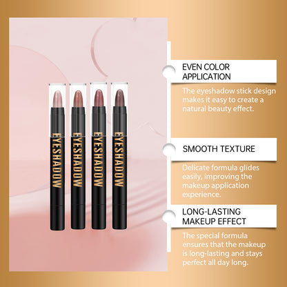 Eelhope Eyeshadow Stick Series Matte Cream Long-lasting Color-resistant Portable Easy-to-use Eyeshadow Stick