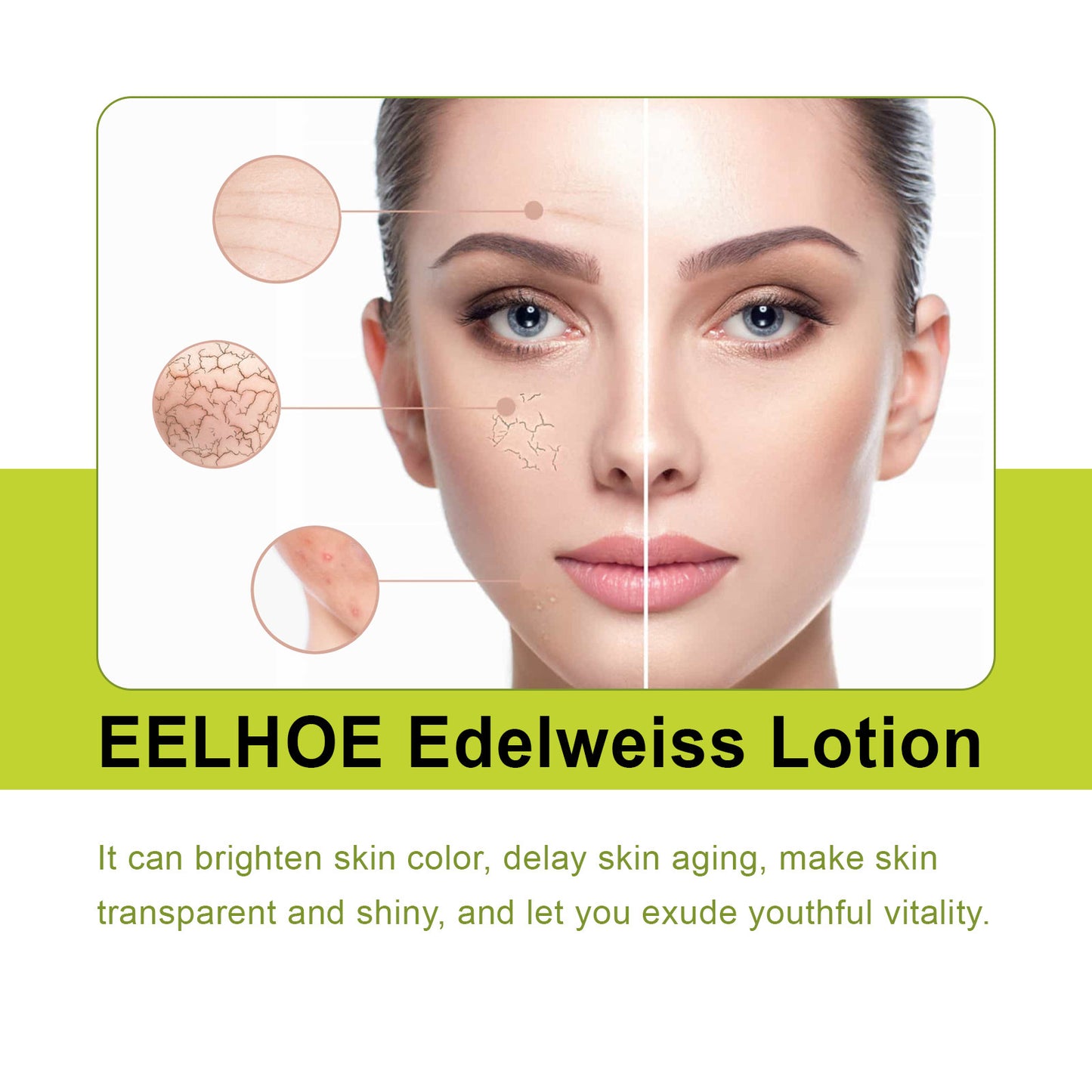 EELHOE Moisturizing and Brightening Facial Lotion Soft and Brightening Facial Dullness Radiance Skin Hydrating Moisturizing Lotion