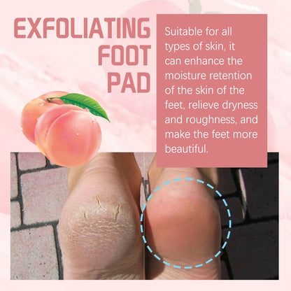 EELHOE Peach Foot Mask Foot Moisturizing Hydrating Smooth Skin Anti-Dryness Callus Removal Care Foot Mask