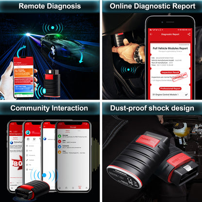 THINKCAR Thinkdiag New Version OBD2 Scanner Easydiag4.0 Diagnostic Tool With Full Brand Softwares 16 Resets ECU Coding ELM327