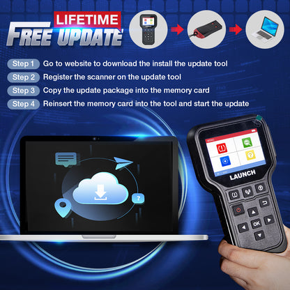 LAUNCH X431 CRT5011E TPMS Tire Pressure Diagnostic Tool Clear Tire DTCs Reset Activation Programing TPMS Sensors