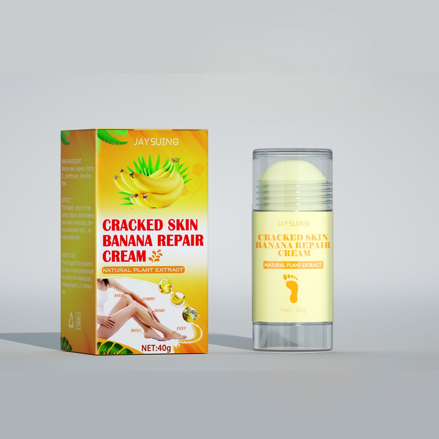 Jaysuing Foot Repair Cream Moisturizing Skin Anti Skin Cracked Dry Itchy Foot Care Repair Cream