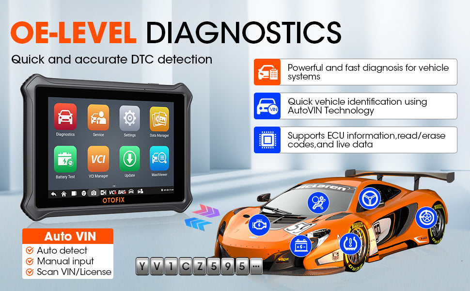 Otofix Authorized Shop D1 Lite Car Diagnosis Obd2 Vehicle Automotive Diagnostic Machine Scanner Tools for All Cars