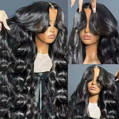 6x4 200% Density Virgin Human Hair Wigs for Black Women Vietnamese Raw Hair Transparent Lace Front Pre-Plucked Bleached Knots