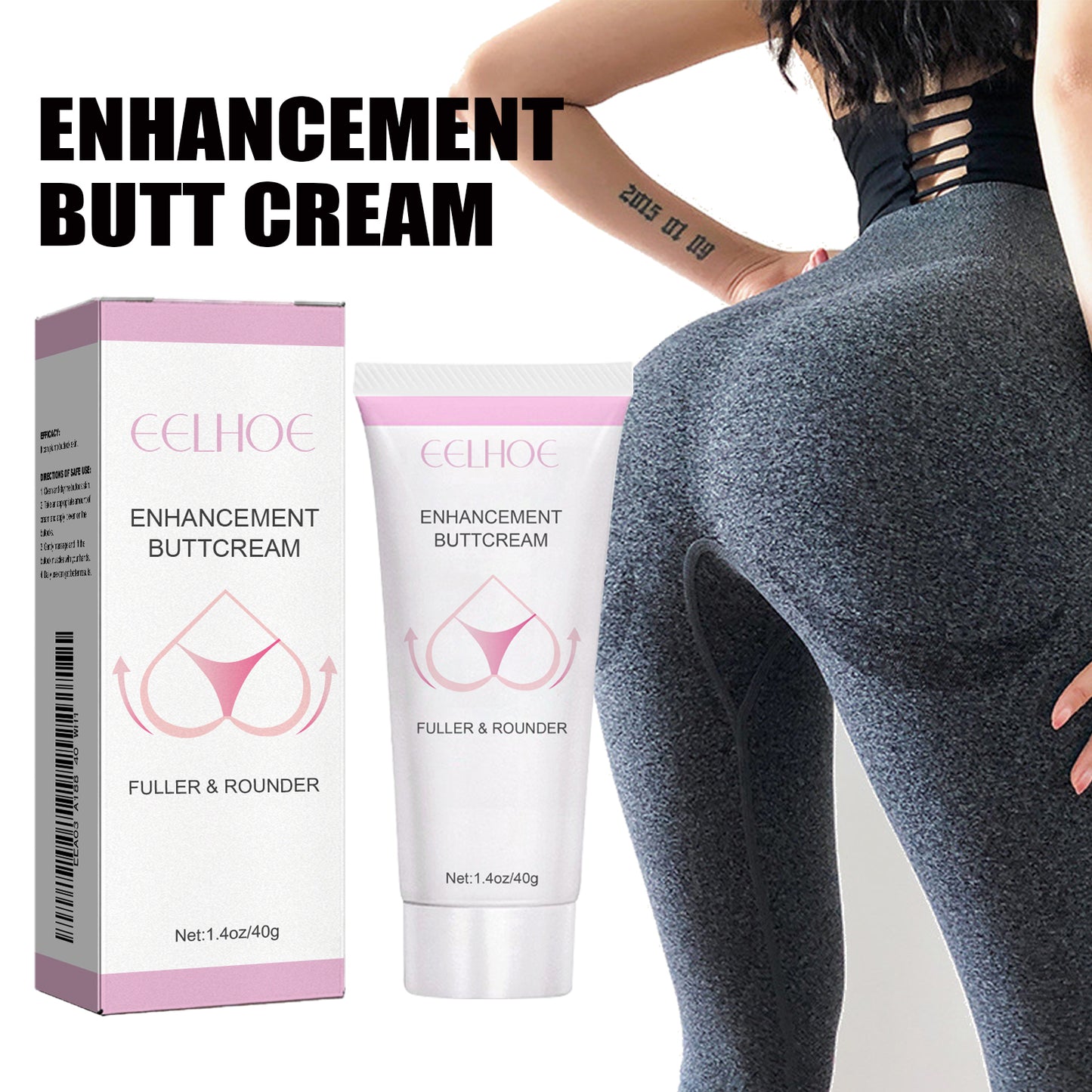 EELHOE Butt Enhancement Cream Butt Massage Firming Skin Plumping Butt Lifting Peach Butt Care Cream