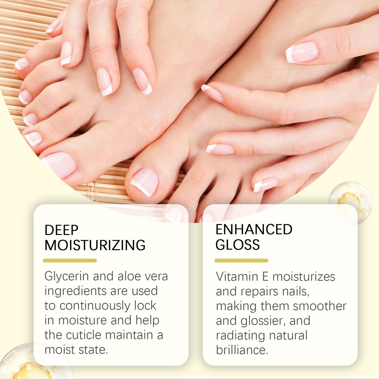 OUHOE Nail Roll-On Care Oil Gentle Care Hand and Foot Nail Nourishing Moisturizing Softening Nail Surface Care Oil