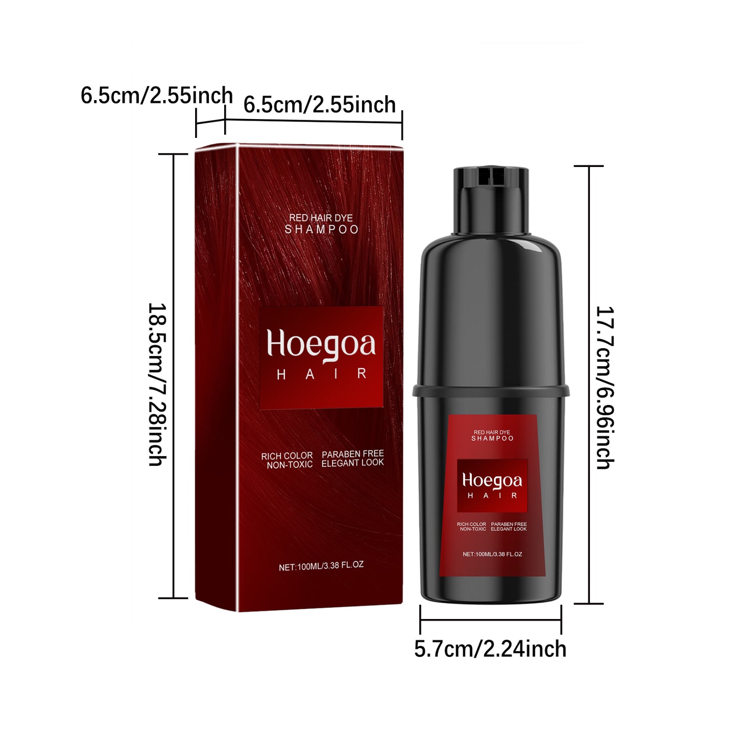 Hoegoa Hair Shampoo Gentle, non-irritating, and does not damage the scalp DIY Long-lasting Easy-to-Color Hair Shampoo