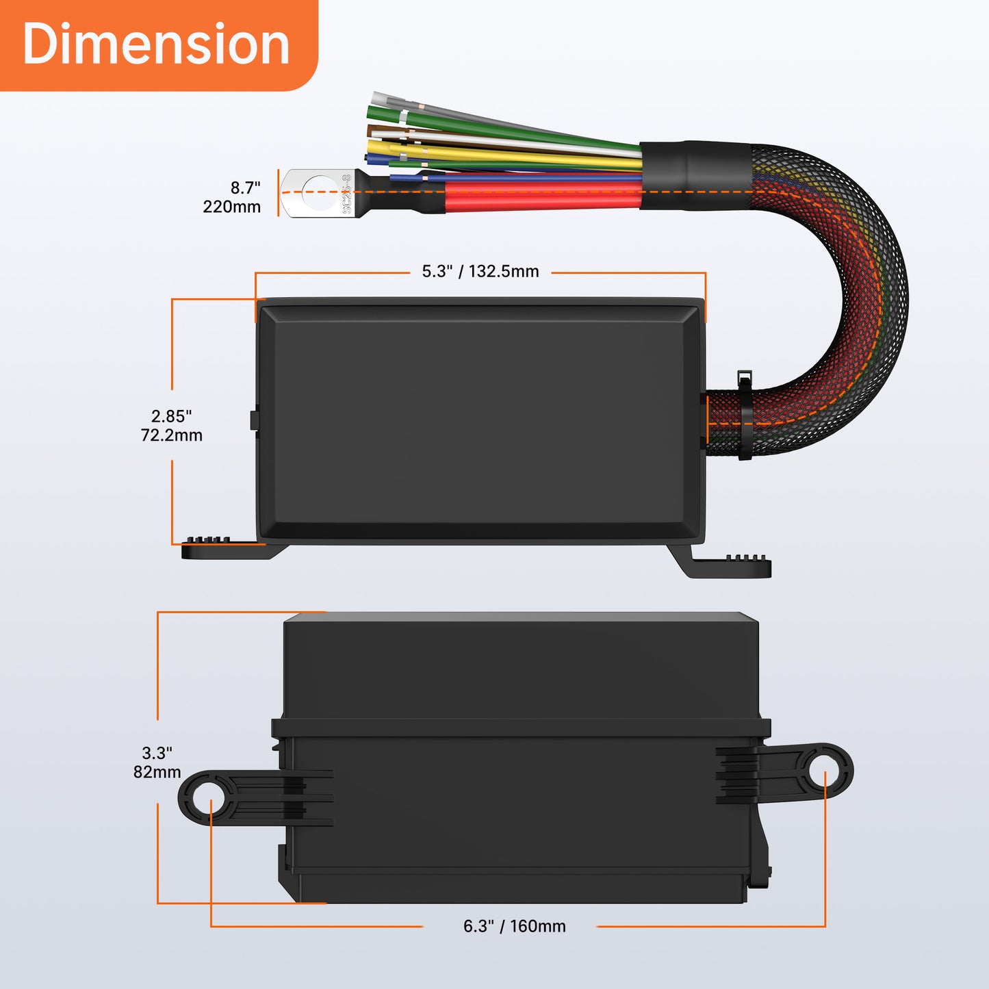 Pre-wired  Automotive 12 Volt 6 Way  Fuse and Relay Box 6 Slot ATC ATO Slots Fuse Holder Universal Relay Panel for Car Marine