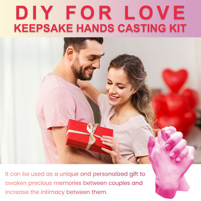 Dowmoo Couple Hand Mold Clone Powder Valentine's Day DIY Gift3D Hand Mold Crafts Creative Home Decor