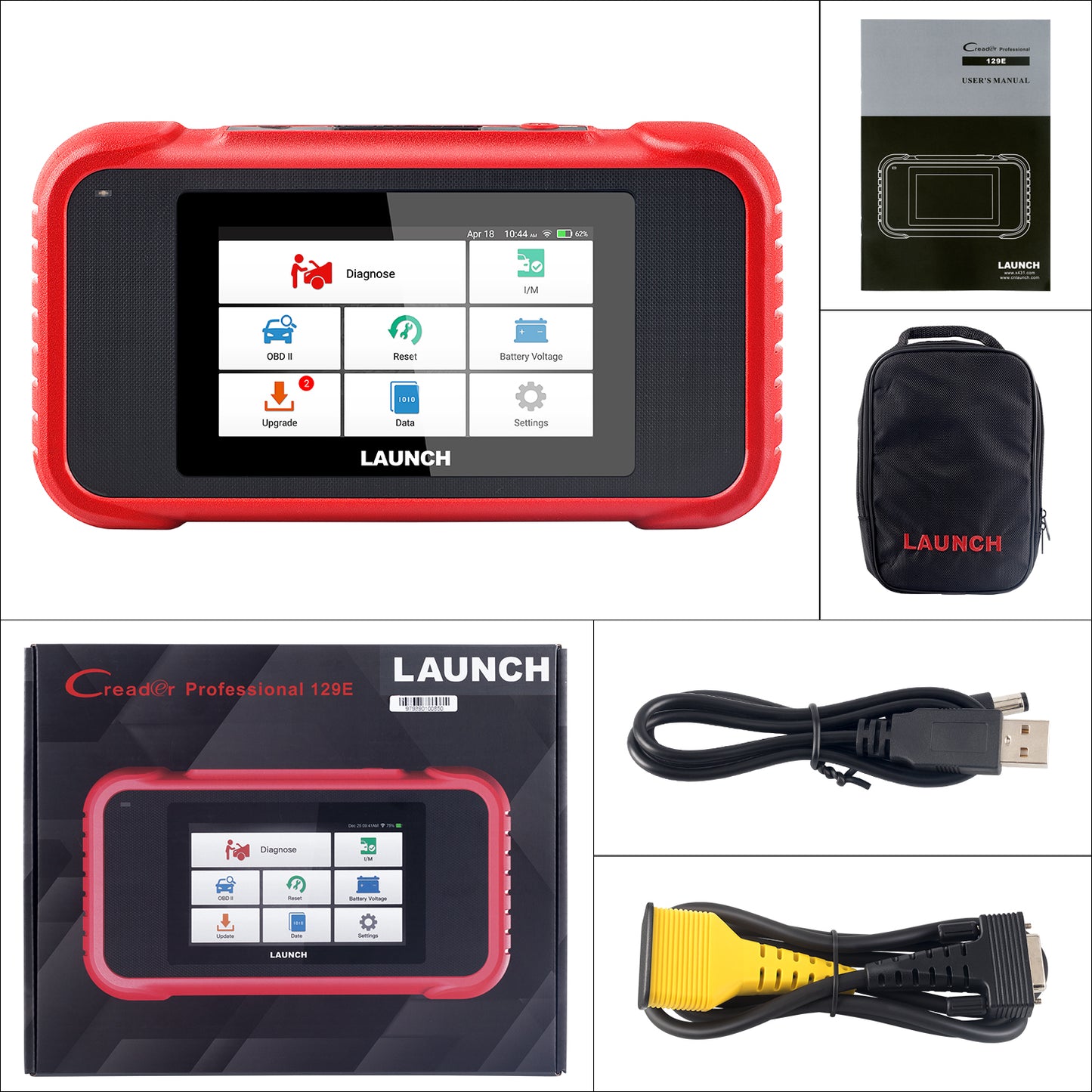 Launch CRP129E Pk CS606 Most Advanced Obd2 Scanner ECU Coding Diagnostic Tool With 8 Resets Service Auto Scan Tools Launch X431