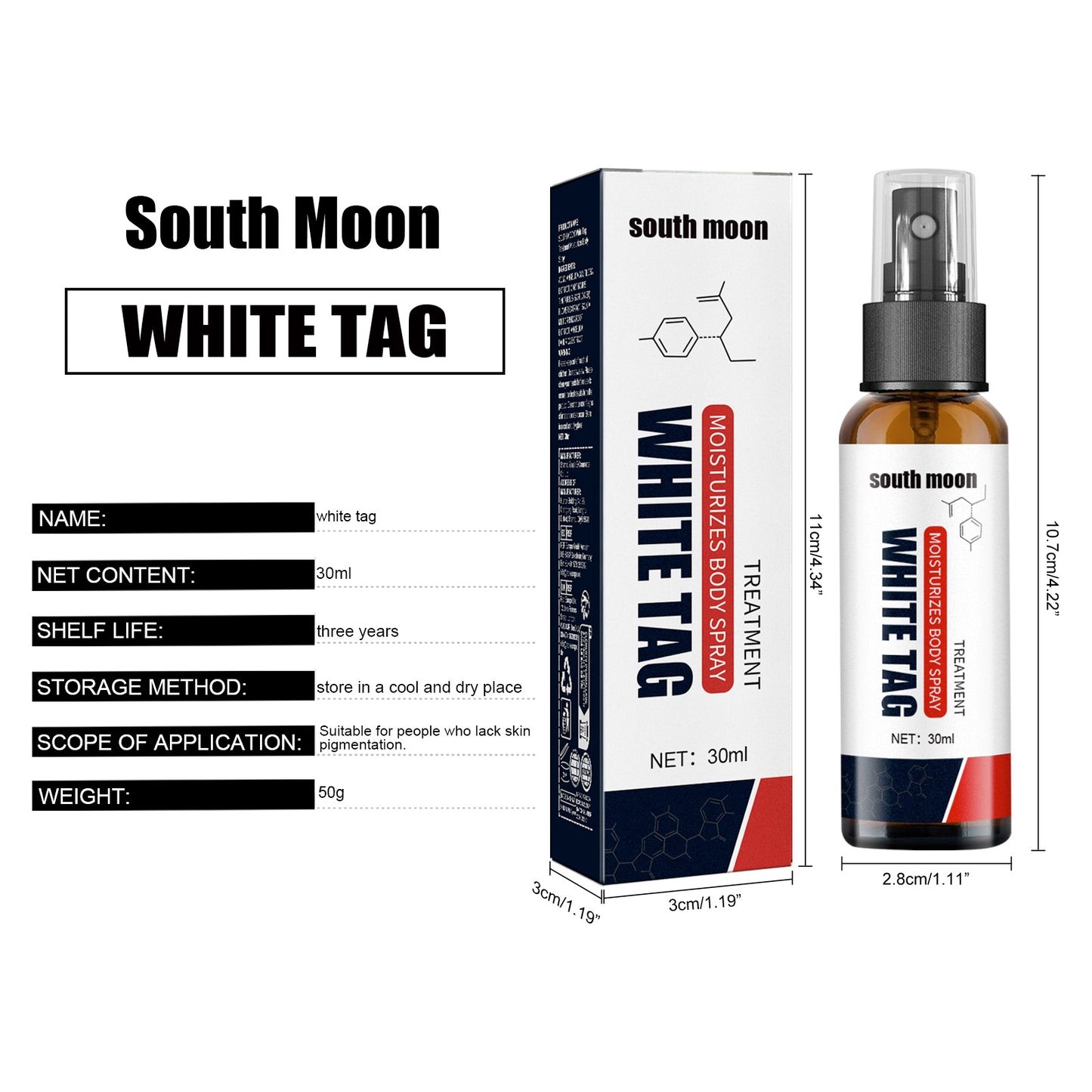 South Moon Skin Repair Spray Body Skin External Use Nourishing and Hydrating Mild Care Spray