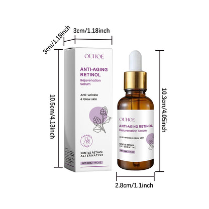 OUHOE Retinol Anti-Wrinkle Serum Hydrating Moisturizing Lifting Firming Diminishing Fine Lines Nourishing Skincare Essence