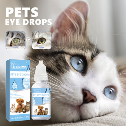 Yegbong Pet Eye Drops Cat and Dog Eye Cleaning Care Pet Tear Stain Remover