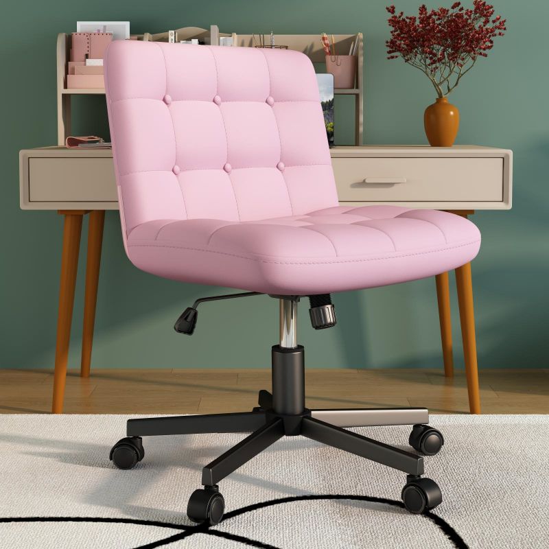 New Full-Back Tufted Gas Lift Office Chair with Rotating Feature for Home or Office for Living Room Dining and Bedroom Use