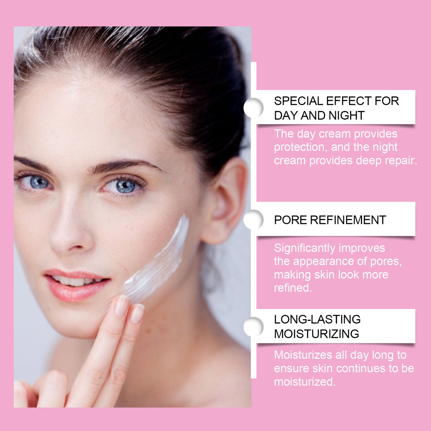 Hoygi Pore Care Cream Day and Night Combination Deep Skin Cleaning Firming and Delicate Pore Skin Cream