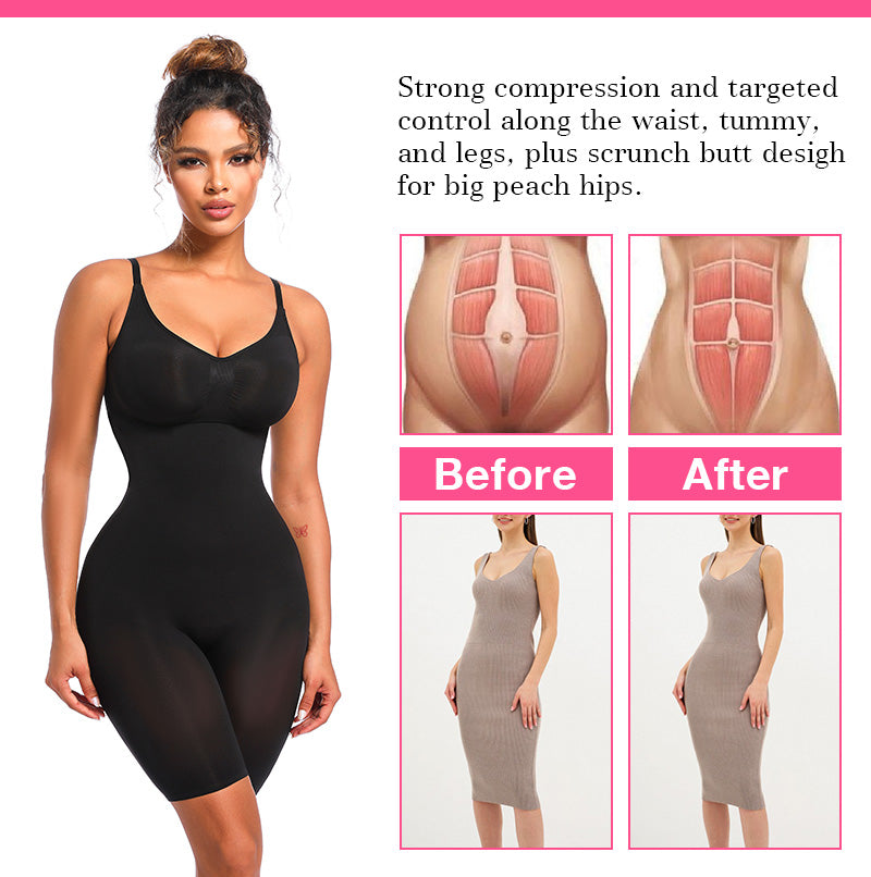 Dropship SEAMLESS Postpartum Abdomen Shapewear Sculpting Short Mid Thigh Slimming Body Shaper for Women Tummy Control Slimmer