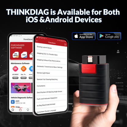 THINKCAR Thinkdiag New Version OBD2 Scanner Easydiag4.0 Diagnostic Tool With Full Brand Softwares 16 Resets ECU Coding ELM327