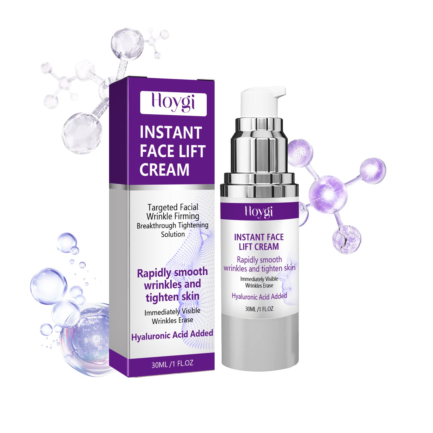 Hoygi Facial Lifting and Firming Cream Facial Cream for Reducing Fine Lines and Nasolabial Folds, Gentle Hydrating and Moisturizing Cream