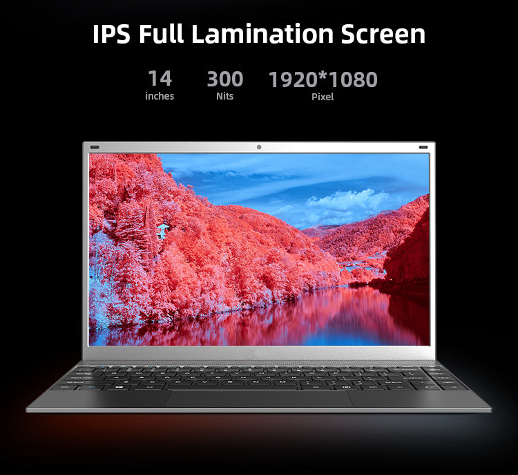 Brand New Laptops 14 Inch 1920x1080 IPS Screen Intel CPU 8GB 256GB Cheapest Ordinateur Portable Laptop I3