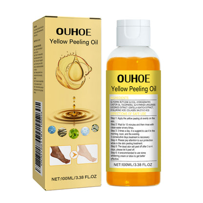 OUHOE Yellow Exfoliating Oil Hydrating Moisturizing Skincare Body Skin Cleansing Brightening Skin Tone