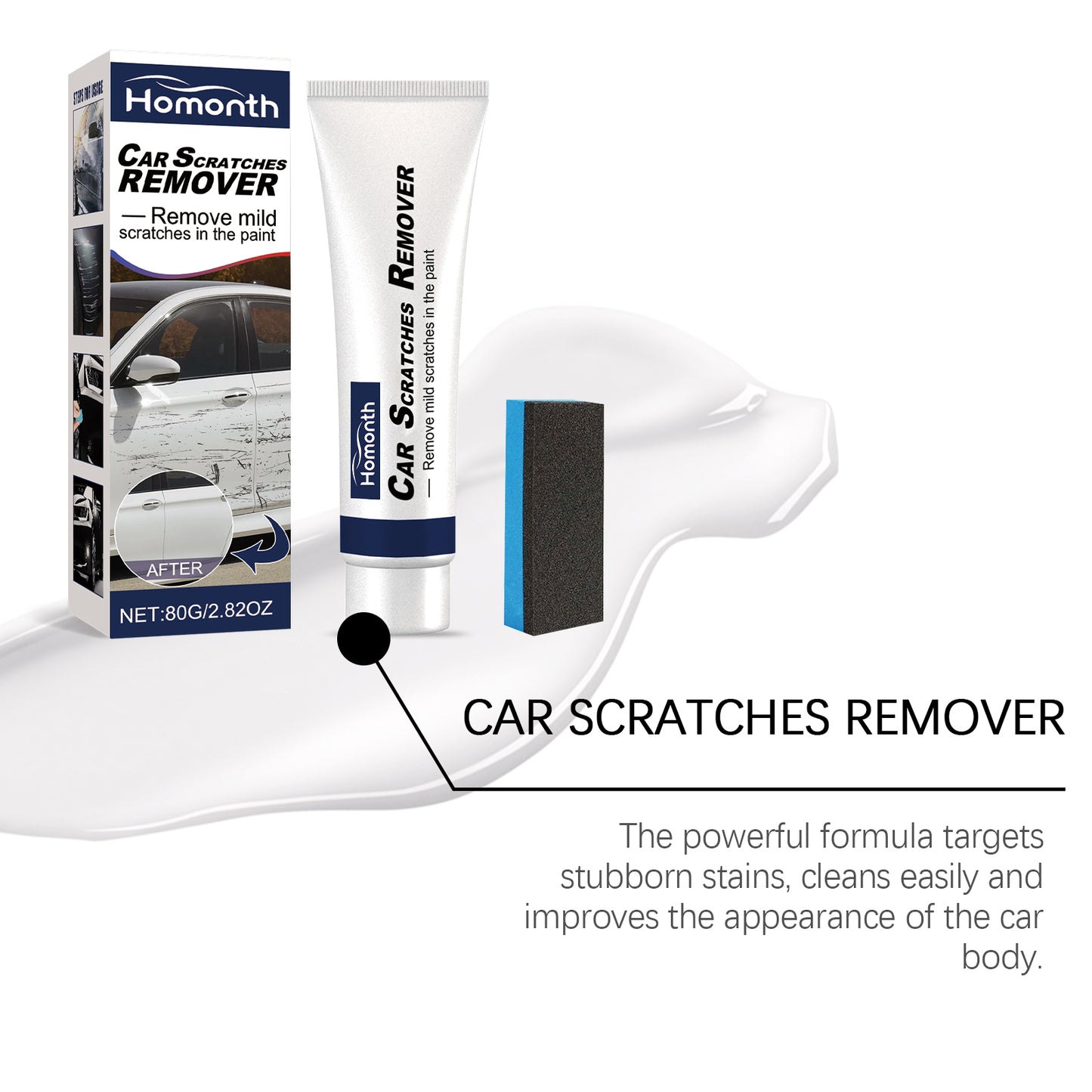 Homonth Car Scratch Repair Agent Scratch Removal Grinding Agent Paint Surface Car Polishing Wax Car Scratch Repair