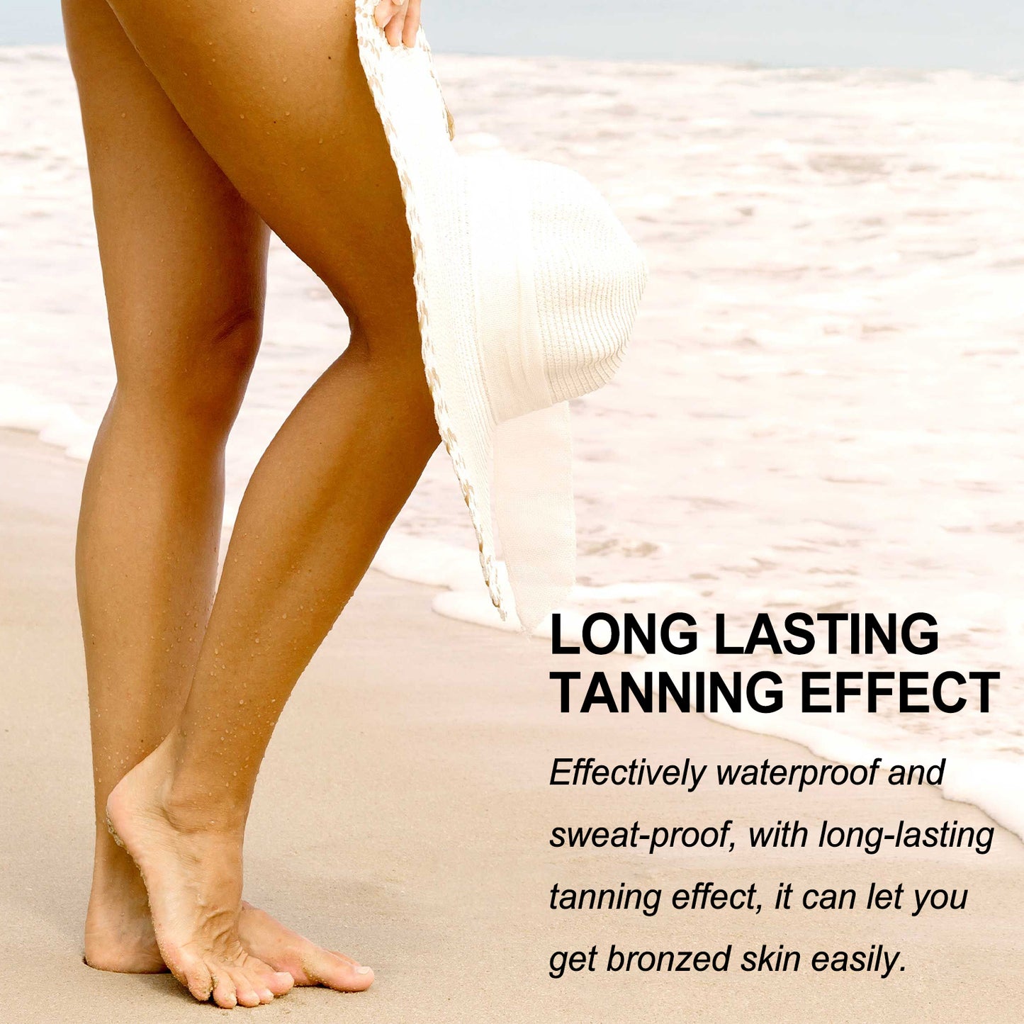 OceAura Leg Darkening Cream Outdoor Sunbathing Even Tone Enhancer Natural Tan Skin Moisturizing Tanning Cream