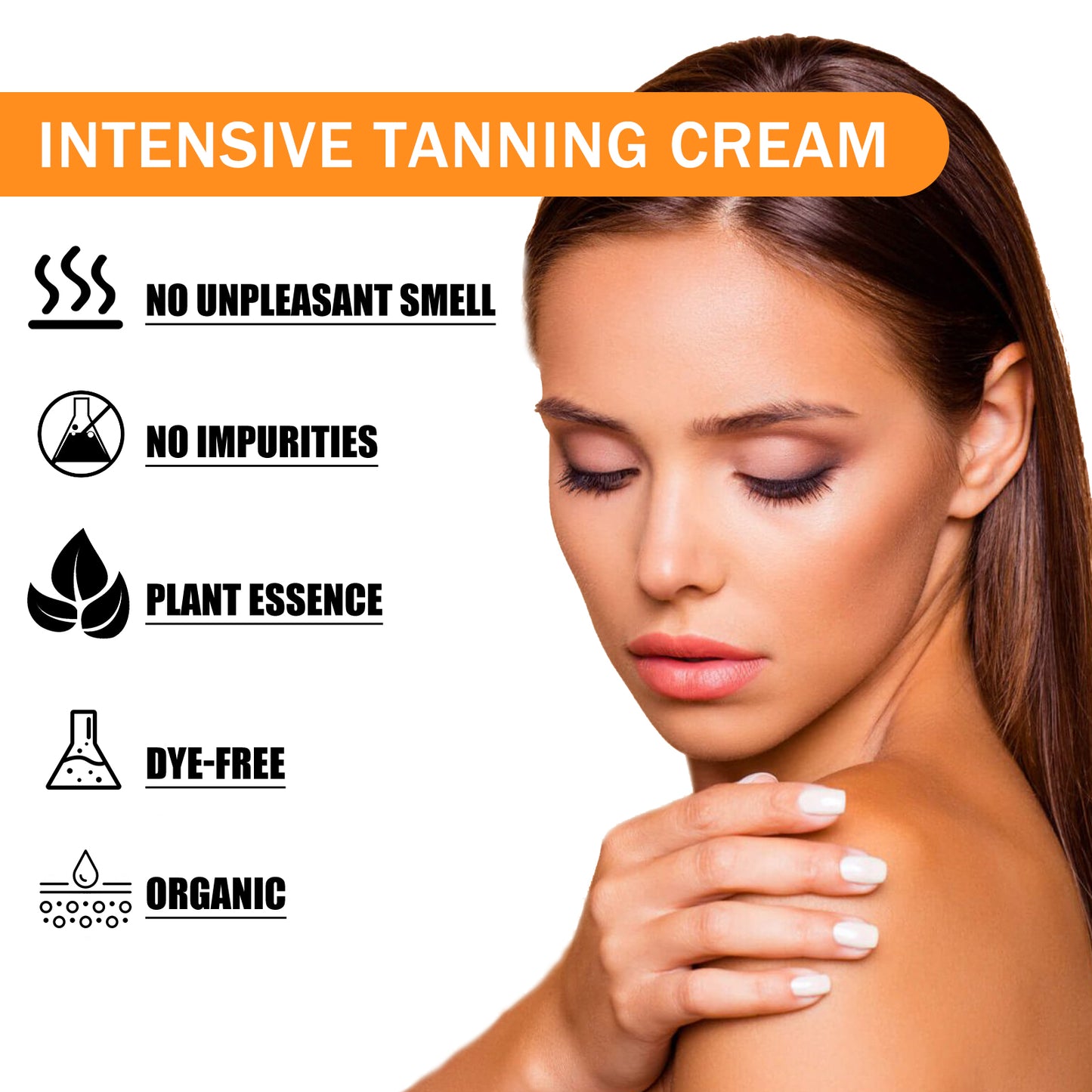 EELHOE Tanning Cream Outdoor Beach Sunbathing Aid Wheat Color Bronze Skin Moisturizing Skin Tanning Aid