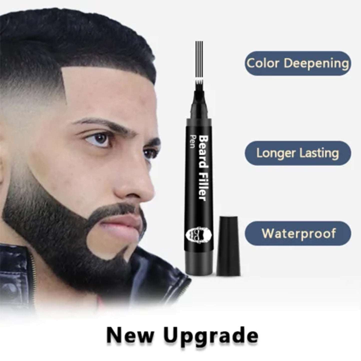 East Moon Beard Filling Pen Detachable Easy-to-Use Filling Pen for Easily Creating Thick Beard and Hairline