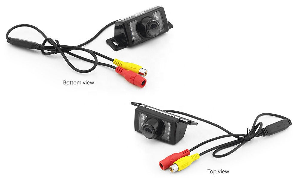 IPoster 7" Car Reverse Mirror Monitor + 7 Infrared LED Night Vision Car Backup Camera Kit