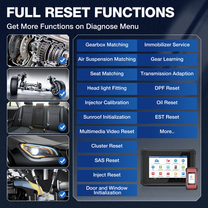 LAUNCH X431 PAD V Elite Automotive Programming OBD2 Diagnostic Tool Bidirectional Control With 60 Resets Full System Scanner