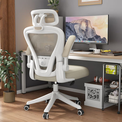 Factory Direct Modern Ergonomic Mesh Task Chair Adjustable Headrest Chinese Style Swivel Office Chair Metal Plastic Material