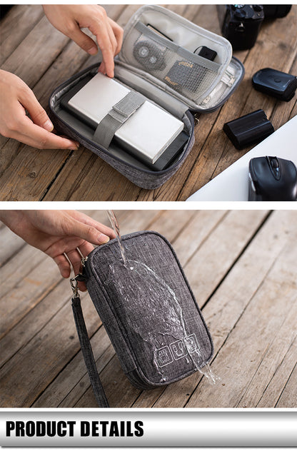 Digital Gadget Case Cable Travel Storage Organizer Bag Electronic Accessories Bag Data Cable Bag