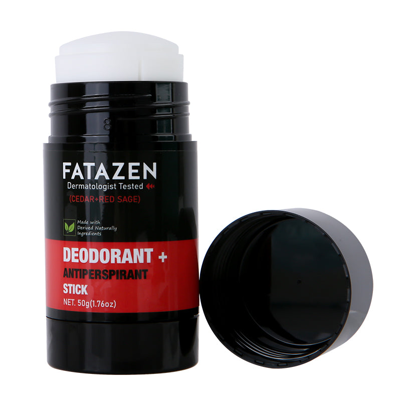 FATAZEN Wholesale Herbal Deodorant Antiperspirant Stick Natural Vegan Cedar Red Sage Fragrance Deodor Balm Deodorant Stick